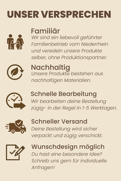 Personalisierte Countdown Tafel aus Holz | Klett Herzen & Buttons | Einschulung, Urlaub, Geburtstag | Kinder Geschenk Idee