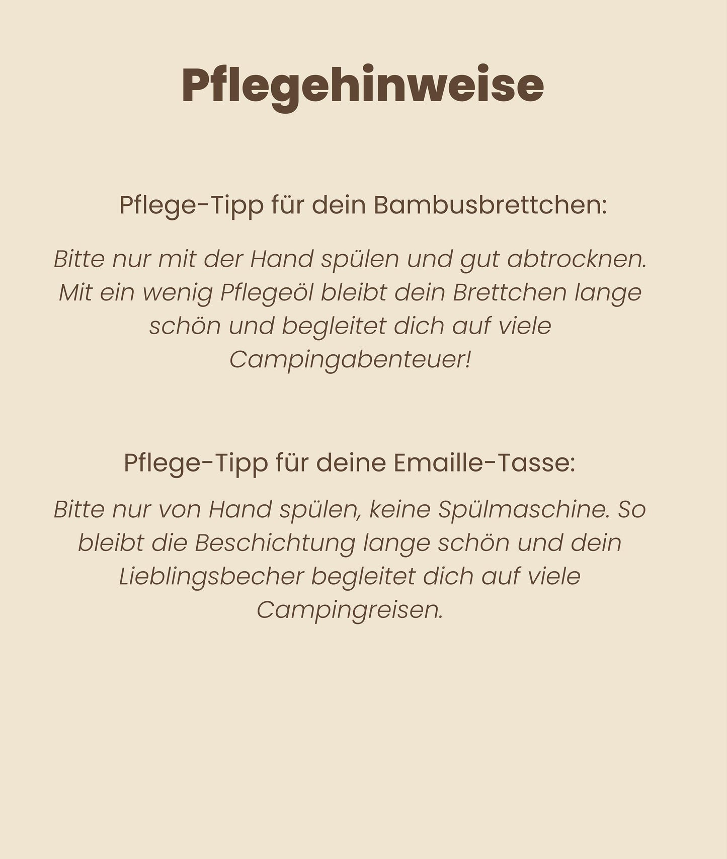 Personalisiertes Camping Geschenk Set – Frühstücksset mit Emaille Tasse + Holzbrettchen für Camper & Vanlife Fans, Wohnmobil, Geschenkidee