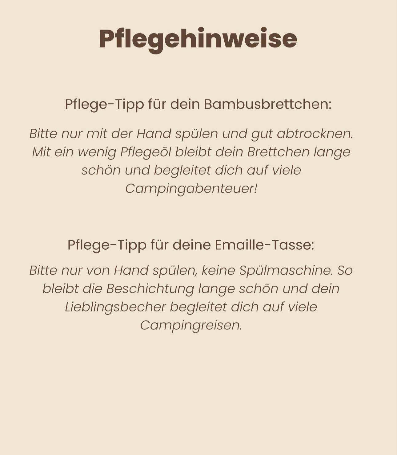 Personalisiertes Camping Geschenk Set - Brettchen + Tasse – Spruch, Koordinaten oder Wunschspruch – Geschenk für Camper, Vanlife & Outdoor
